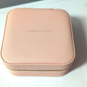 NWT Jewelry Case with 3 Gold Earrings